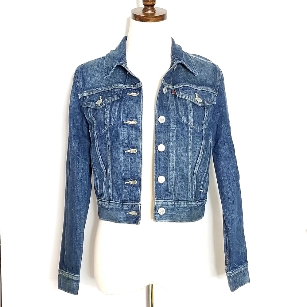 Levi’s Women's Trucker Blue Jean Jacket S40117 Dark Denim Size Small - Picture 2 of 13